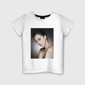 Детская футболка хлопок с принтом Song Hye-kyo в Белгороде, 100% хлопок | круглый вырез горловины, полуприлегающий силуэт, длина до линии бедер | 