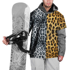 Накидка на куртку 3D с принтом Леопард/Снежный Барс в Белгороде, 100% полиэстер |  | Тематика изображения на принте: textures | барс | животное | леопард | пятна | снежный | текстура | чёрное с белым