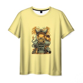 Мужская футболка 3D с принтом Mad Max в Белгороде, 100% полиэфир | прямой крой, круглый вырез горловины, длина до линии бедер | Тематика изображения на принте: cinema | film | mad | mad max | max | безумный макс | кино | фильм