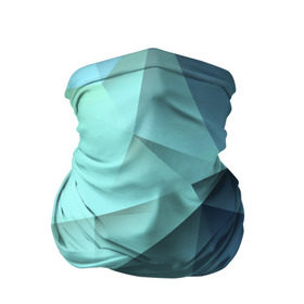 Бандана-труба 3D с принтом Polygon blue в Белгороде, 100% полиэстер, ткань с особыми свойствами — Activecool | плотность 150‒180 г/м2; хорошо тянется, но сохраняет форму | Тематика изображения на принте: полигон | текстура