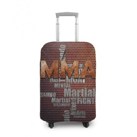 Чехол для чемодана 3D с принтом MMA в Белгороде, 86% полиэфир, 14% спандекс | двустороннее нанесение принта, прорези для ручек и колес | judo | mixed | mma | sambo | wrestling