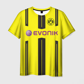 Мужская футболка 3D с принтом Borussia Dortmund в Белгороде, 100% полиэфир | прямой крой, круглый вырез горловины, длина до линии бедер | боруссия | дортмунд