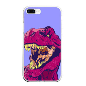 Чехол для iPhone 7Plus/8 Plus матовый с принтом rex в Белгороде, Силикон | Область печати: задняя сторона чехла, без боковых панелей | dinosaur | t rex | динозавр | рекс | тирекс