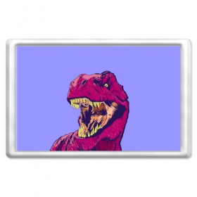 Магнит 45*70 с принтом rex в Белгороде, Пластик | Размер: 78*52 мм; Размер печати: 70*45 | dinosaur | t rex | динозавр | рекс | тирекс