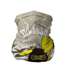 Бандана-труба 3D с принтом Pikachu в Белгороде, 100% полиэстер, ткань с особыми свойствами — Activecool | плотность 150‒180 г/м2; хорошо тянется, но сохраняет форму | pikachu | pokeball | pokemon | пикачу | покеболл | покемон