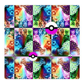 Магнитный плакат 3Х3 с принтом Pokeball в Белгороде, Полимерный материал с магнитным слоем | 9 деталей размером 9*9 см | Тематика изображения на принте: pokeball | pokemon | покебол | покемон