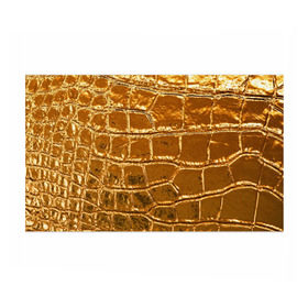 Бумага для упаковки 3D с принтом Золотой Крокодил в Белгороде, пластик и полированная сталь | круглая форма, металлическое крепление в виде кольца | Тематика изображения на принте: gold | texture | глянец | золото | кожа | крокодил | текстура