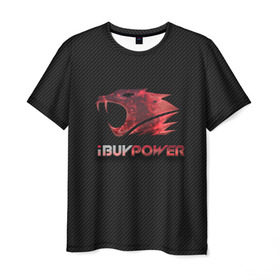 Мужская футболка 3D с принтом cs:go - iBUYPOWER (KATOWICE 2014) в Белгороде, 100% полиэфир | прямой крой, круглый вырез горловины, длина до линии бедер | cs | csgo | го | кс
