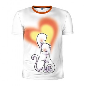 Мужская футболка 3D спортивная с принтом Верность любви в Белгороде, 100% полиэстер с улучшенными характеристиками | приталенный силуэт, круглая горловина, широкие плечи, сужается к линии бедра | арт | краска | лето | лучи | любовь | рисунки | свет | цветы