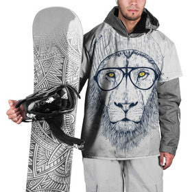 Накидка на куртку 3D с принтом Cool Lion в Белгороде, 100% полиэстер |  | красивый | крутой | лев | львица | очки | рисунок | узор