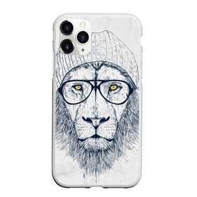 Чехол для iPhone 11 Pro Max матовый с принтом Cool Lion в Белгороде, Силикон |  | красивый | крутой | лев | львица | очки | рисунок | узор