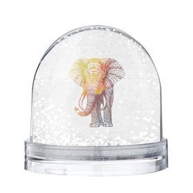 Снежный шар с принтом Solar Elephant в Белгороде, Пластик | Изображение внутри шара печатается на глянцевой фотобумаге с двух сторон | красивый | крутой | рисунок | слон | узор