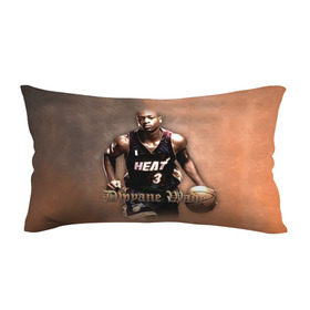 Подушка 3D антистресс с принтом Баскетболист Dwyane Wade в Белгороде, наволочка — 100% полиэстер, наполнитель — вспененный полистирол | состоит из подушки и наволочки на молнии | chicago bulls | баскетбол | буллз | дуэйн уэйд | нба | чикаго