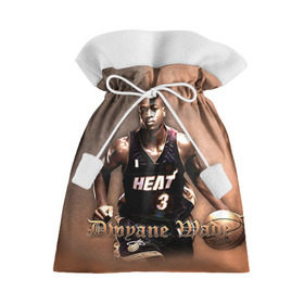 Подарочный 3D мешок с принтом Баскетболист Dwyane Wade в Белгороде, 100% полиэстер | Размер: 29*39 см | chicago bulls | баскетбол | буллз | дуэйн уэйд | нба | чикаго