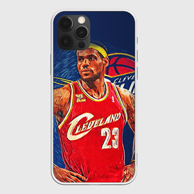 Чехол для iPhone 12 Pro с принтом LeBron James в Белгороде, силикон | область печати: задняя сторона чехла, без боковых панелей | cleveland cavaliers | lebron james | nba. | баскетбол | баскетболист | джеймс леброн | кливленд кавальерс | нба