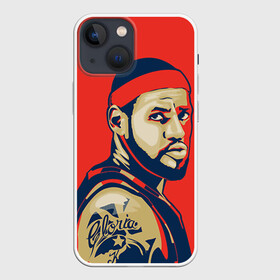 Чехол для iPhone 13 mini с принтом LeBron James в Белгороде,  |  | cleveland cavaliers | lebron james | nba. | баскетбол | баскетболист | джеймс леброн | кливленд кавальерс | нба