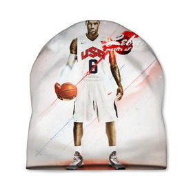 Шапка 3D с принтом LeBron James в Белгороде, 100% полиэстер | универсальный размер, печать по всей поверхности изделия | cleveland cavaliers | lebron james | nba. | баскетбол | баскетболист | джеймс леброн | кливленд кавальерс | нба