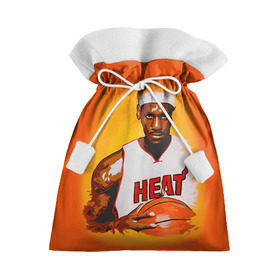 Подарочный 3D мешок с принтом LeBron James в Белгороде, 100% полиэстер | Размер: 29*39 см | cleveland cavaliers | lebron james | nba. | баскетбол | баскетболист | джеймс леброн | кливленд кавальерс | нба