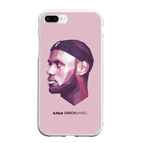 Чехол для iPhone 7Plus/8 Plus матовый с принтом LeBron James в Белгороде, Силикон | Область печати: задняя сторона чехла, без боковых панелей | Тематика изображения на принте: cleveland cavaliers | lebron james | nba. | баскетбол | баскетболист | джеймс леброн | кливленд кавальерс | нба