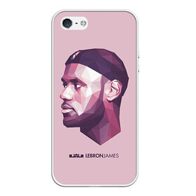 Чехол для iPhone 5/5S матовый с принтом LeBron James в Белгороде, Силикон | Область печати: задняя сторона чехла, без боковых панелей | cleveland cavaliers | lebron james | nba. | баскетбол | баскетболист | джеймс леброн | кливленд кавальерс | нба