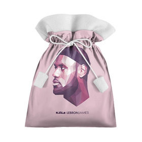 Подарочный 3D мешок с принтом LeBron James в Белгороде, 100% полиэстер | Размер: 29*39 см | cleveland cavaliers | lebron james | nba. | баскетбол | баскетболист | джеймс леброн | кливленд кавальерс | нба