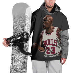 Накидка на куртку 3D с принтом Michael Jordan в Белгороде, 100% полиэстер |  | chicago bulls | michael jeffrey jordan | nba. | баскетбол | баскетболист | вашингтон уизардс | майкл джордан | нба | чикаго | чикаго буллз