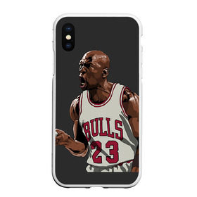 Чехол для iPhone XS Max матовый с принтом Michael Jordan в Белгороде, Силикон | Область печати: задняя сторона чехла, без боковых панелей | chicago bulls | michael jeffrey jordan | nba. | баскетбол | баскетболист | вашингтон уизардс | майкл джордан | нба | чикаго | чикаго буллз