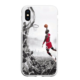 Чехол для iPhone XS Max матовый с принтом Michael Jordan в Белгороде, Силикон | Область печати: задняя сторона чехла, без боковых панелей | Тематика изображения на принте: chicago bulls | michael jeffrey jordan | nba. | баскетбол | баскетболист | вашингтон уизардс | майкл джордан | нба | чикаго | чикаго буллз