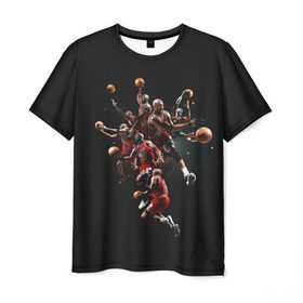 Мужская футболка 3D с принтом Michael Jordan в Белгороде, 100% полиэфир | прямой крой, круглый вырез горловины, длина до линии бедер | chicago bulls | michael jeffrey jordan | nba. | баскетбол | баскетболист | вашингтон уизардс | майкл джордан | нба | чикаго | чикаго буллз