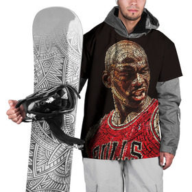 Накидка на куртку 3D с принтом Michael Jordan в Белгороде, 100% полиэстер |  | Тематика изображения на принте: chicago bulls | michael jeffrey jordan | nba. | баскетбол | баскетболист | вашингтон уизардс | майкл джордан | нба | чикаго | чикаго буллз