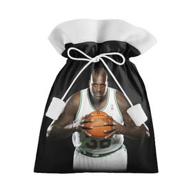 Подарочный 3D мешок с принтом Shaquille O`Neal в Белгороде, 100% полиэстер | Размер: 29*39 см | shaquille oneal | баскетболист | нба | шакил онил