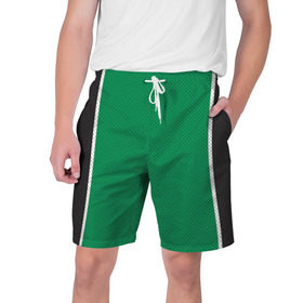 Мужские шорты 3D с принтом Boston Celtics в Белгороде,  полиэстер 100% | прямой крой, два кармана без застежек по бокам. Мягкая трикотажная резинка на поясе, внутри которой широкие завязки. Длина чуть выше колен | boston celtics | бостон | бостон селтикс | нба | селтикс