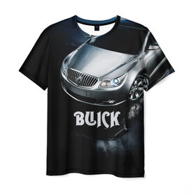 Мужская футболка 3D с принтом Buick в Белгороде, 100% полиэфир | прямой крой, круглый вырез горловины, длина до линии бедер | buick | lacrosse | авто | автомобиль | бьюик | водитель | лакросс | машина | спорткар