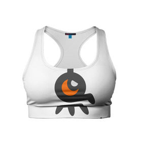 Женский спортивный топ 3D с принтом Атомный Самовар в Белгороде, 82% полиэстер, 18% спандекс Ткань безопасна для здоровья, позволяет коже дышать, не мнется и не растягивается |  | злой иван | иван победа | самовар | укрослов