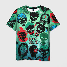 Мужская футболка 3D с принтом Suicide Squad в Белгороде, 100% полиэфир | прямой крой, круглый вырез горловины, длина до линии бедер | harley quinn | suicide squad | харли квинн