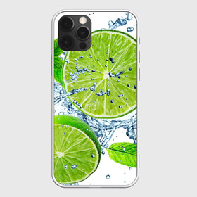 Чехол для iPhone 12 Pro Max с принтом Свежесть лайма в Белгороде, Силикон |  | Тематика изображения на принте: бармен | витамины | диета | коктель | куб | лед | мороз | новинки | холодный | цвет