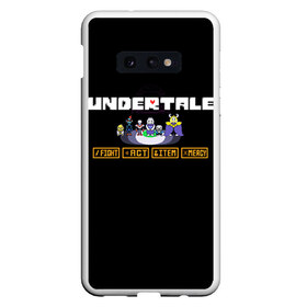 Чехол для Samsung S10E с принтом Undertale 4 в Белгороде, Силикон | Область печати: задняя сторона чехла, без боковых панелей | альфис | андайн | андертейл | асгор | дримурр | меттатон | папирус | подземелье | санс | ториэль | флауи | фриск