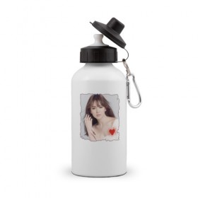 Бутылка спортивная с принтом Song Hye-kyo в Белгороде, металл | емкость — 500 мл, в комплекте две пластиковые крышки и карабин для крепления | 