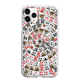 Чехол для iPhone 11 Pro матовый с принтом Игральные карты 3 в Белгороде, Силикон |  | карты | настольные игры | пасьянс | покер