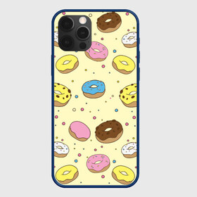Чехол для iPhone 12 Pro Max с принтом Сладкие пончики в Белгороде, Силикон |  | Тематика изображения на принте: булочки | гомер симпсон | еда | пончики | сладости