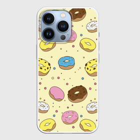 Чехол для iPhone 13 Pro с принтом Сладкие пончики в Белгороде,  |  | булочки | гомер симпсон | еда | пончики | сладости