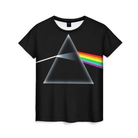 Женская футболка 3D с принтом Pink floyd в Белгороде, 100% полиэфир ( синтетическое хлопкоподобное полотно) | прямой крой, круглый вырез горловины, длина до линии бедер | пинк | флойд