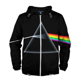 Мужская ветровка 3D с принтом Pink floyd в Белгороде, 100% полиэстер | подол и капюшон оформлены резинкой с фиксаторами, два кармана без застежек по бокам, один потайной карман на груди | пинк | флойд