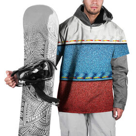 Накидка на куртку 3D с принтом Триколор в Белгороде, 100% полиэстер |  | Тематика изображения на принте: белый | красный | полосы | синий | ткань