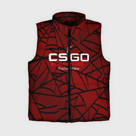 Женский жилет утепленный 3D с принтом cs:go   Crimson Web Style Factory New (Кровавая паутина | Прям с завода) в Белгороде,  |  | blood | crimson | cs | csgo | web | го | кровь | кс | паутина