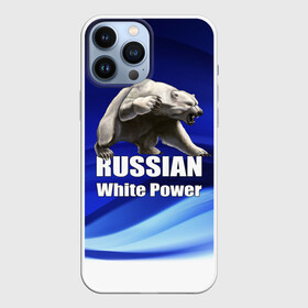 Чехол для iPhone 13 Pro Max с принтом Russian white power в Белгороде,  |  | Тематика изображения на принте: медведь | патриот | русский | русы | русь | сила | славяне