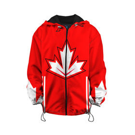 Детская куртка 3D с принтом Сборная Канады по хоккею 2016 в Белгороде, 100% полиэстер | застежка — молния, подол и капюшон оформлены резинкой с фиксаторами, по бокам — два кармана без застежек, один потайной карман на груди, плотность верхнего слоя — 90 г/м2; плотность флисового подклада — 260 г/м2 | world cup hockey | брент бёрс | вратарь | дрю даути | защитник | канада | клюшка | кубок мира | нападающий | петерс билл | сanada | сборная канады | сидни патрик кросби | хоккей | хоккейная форма | шайба