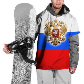 Накидка на куртку 3D с принтом Триколор в Белгороде, 100% полиэстер |  | russia | российская федерация | россия | рф