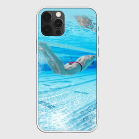 Чехол для iPhone 12 Pro Max с принтом swimmer в Белгороде, Силикон |  | Тематика изображения на принте: пловец