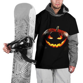 Накидка на куртку 3D с принтом Хитрая тыква в Белгороде, 100% полиэстер |  | halloween | в идеи подарков в хеллоуин | тыквы | хеллоиун | хэллоуин | хэлоуин